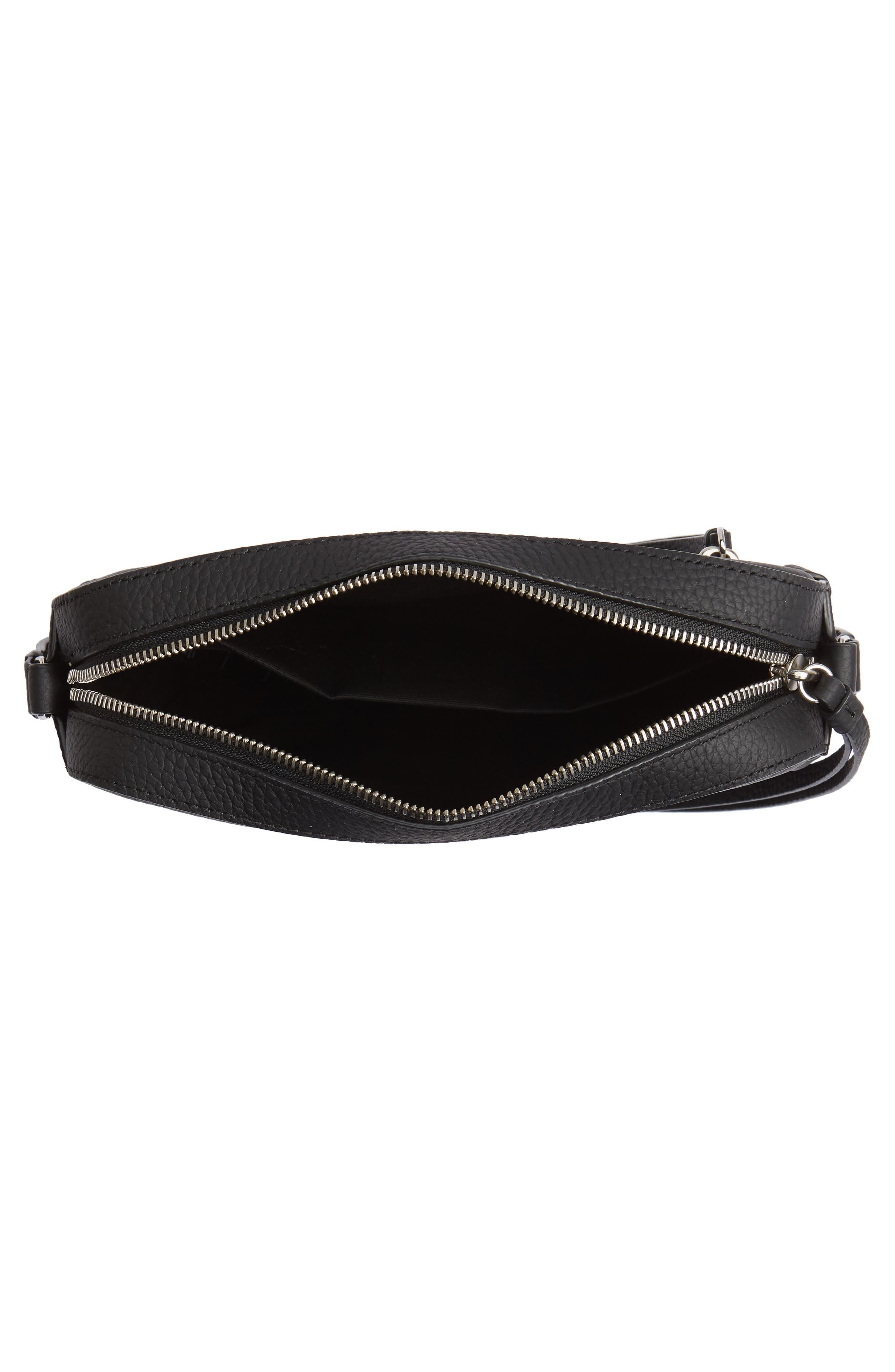 AllSaints Kepi Mini Leather Crossbody Bag, Alternate, color, 