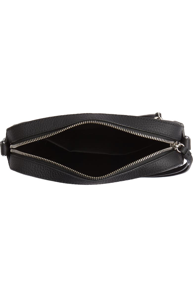 AllSaints Kepi Mini Leather Crossbody Bag, Alternate, color,