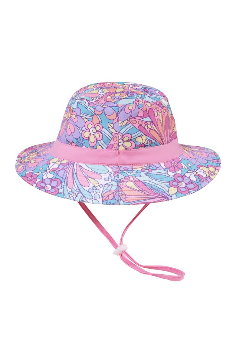 UV Skinz Swim Hat, Alternate, color, Mosaic Butterflies