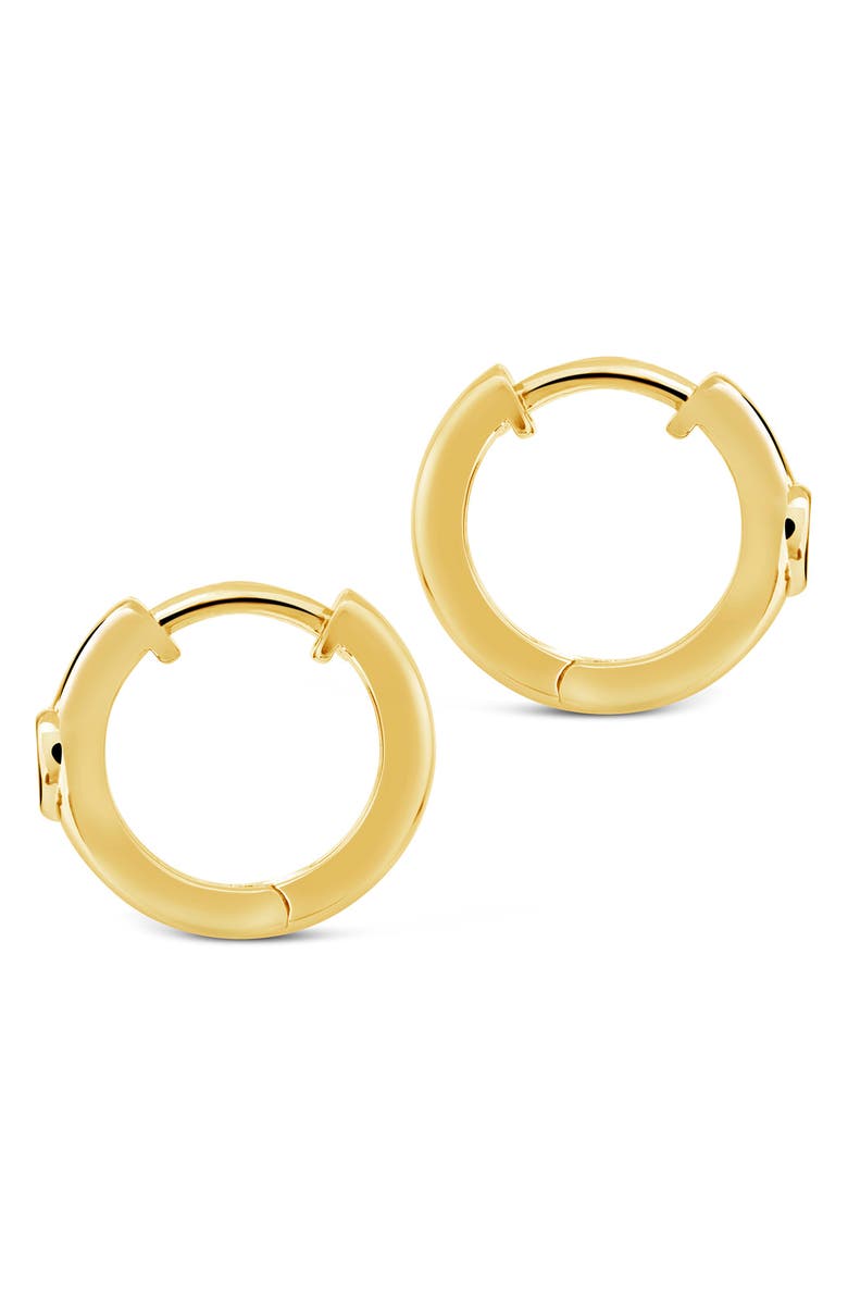 Sterling Forever Marigold CZ Hoop Earrings, Alternate, color, 