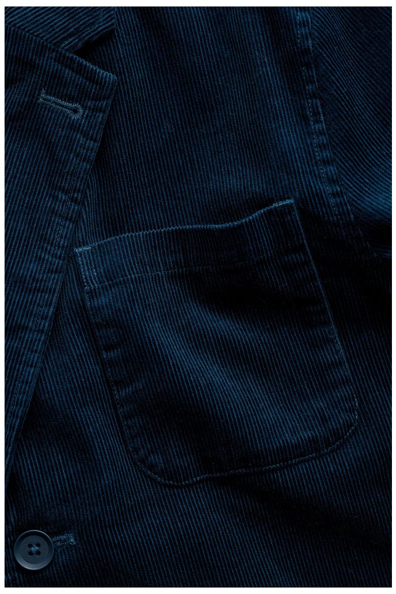 Plantsman Organic Cotton Corduroy Blazer, Alternate, color, SEA CAVE
