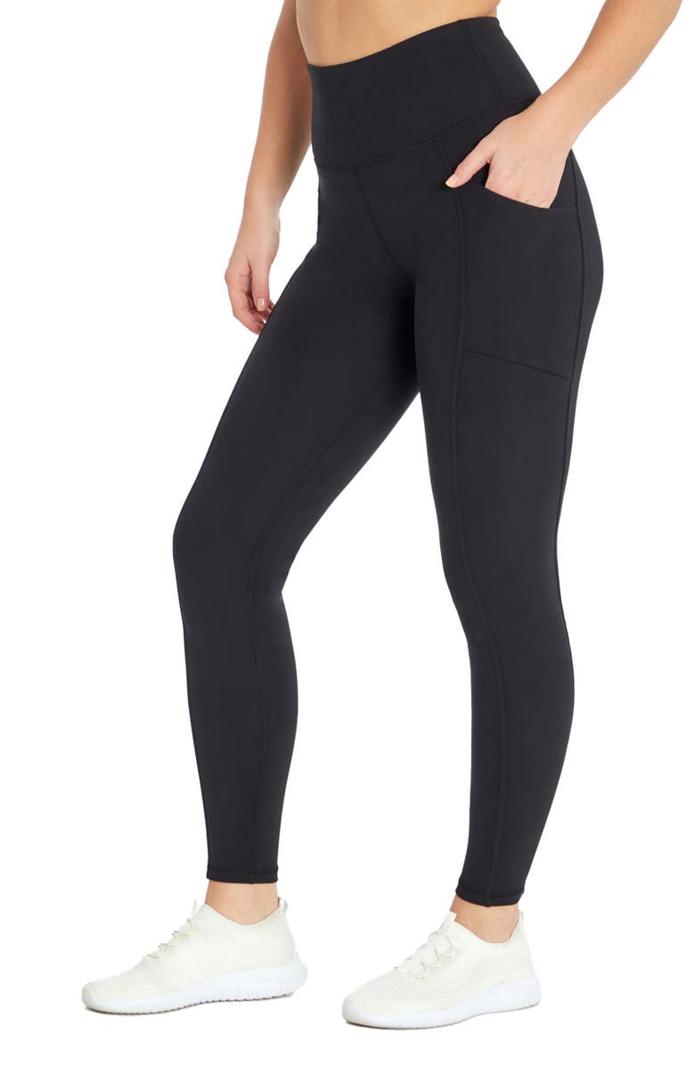 MARIKA Cameron High Waist Leggings, Alternate, color, Black