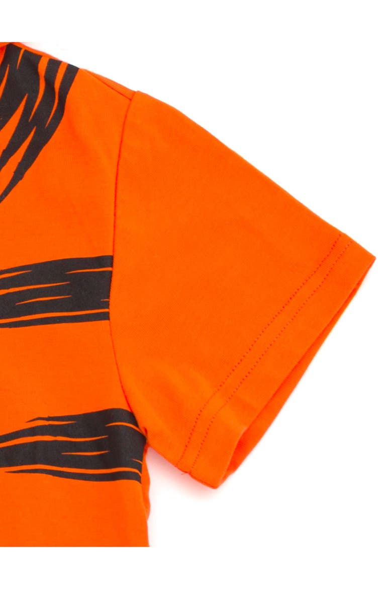 Winnie the Pooh Short Sleeve Hooded T-Shirt, Alternate, color, Tigger Orange Black