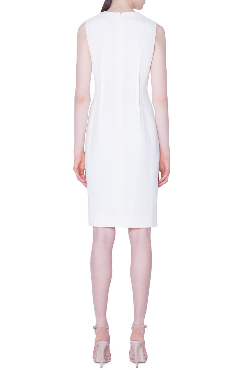 Akris Double Face Wool Crepe Sheath Dress, Alternate, color, 