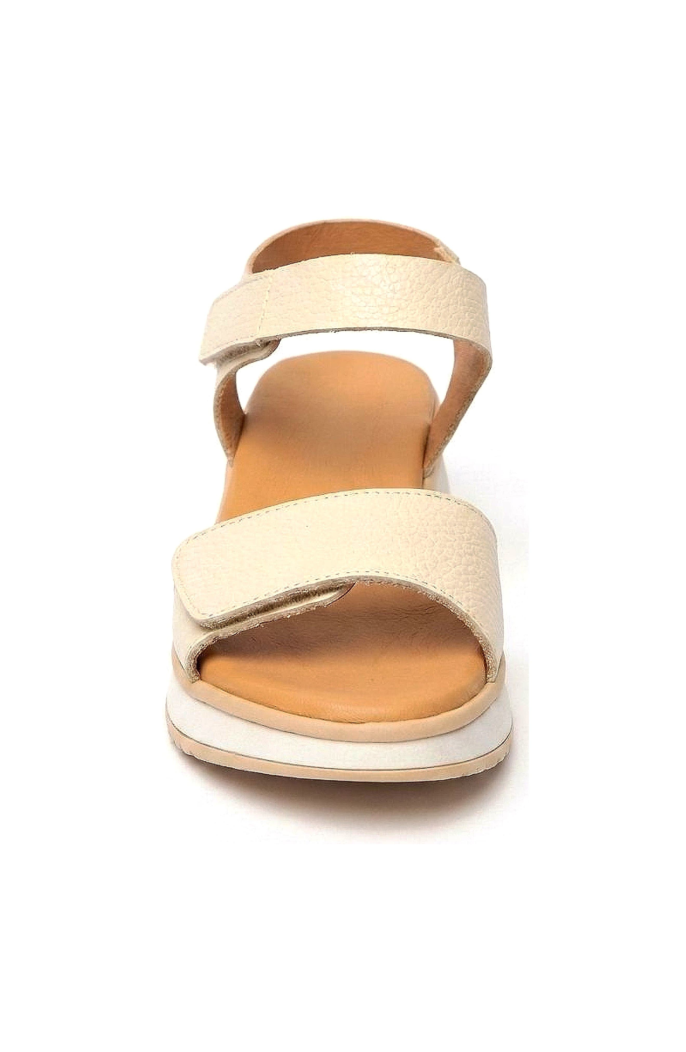 Napoli Flat Sandal, Alternate, color, Ivory