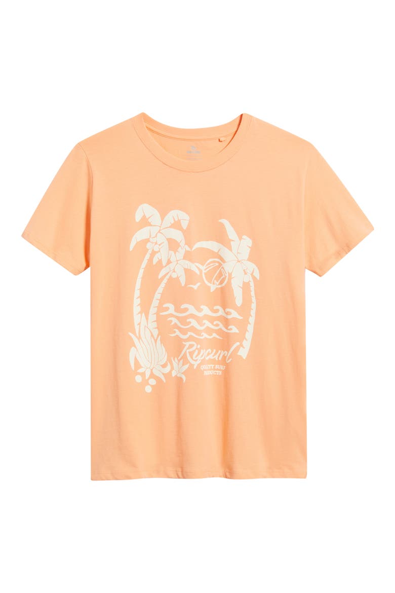 Moon Cotton Graphic T-Shirt, Alternate, color, PAPAYA