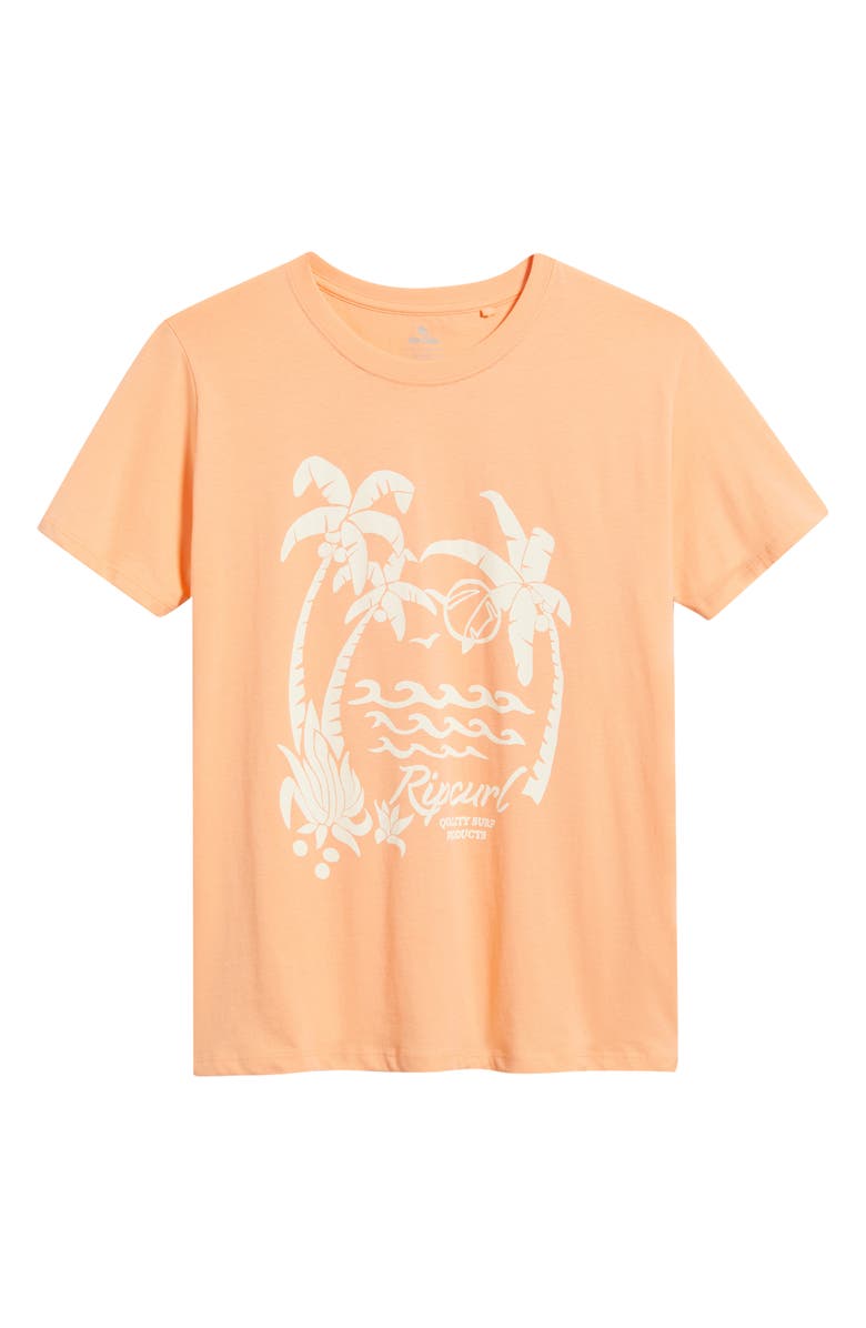 Rip Curl Moon Cotton Graphic T-Shirt, Main, color, Papaya
