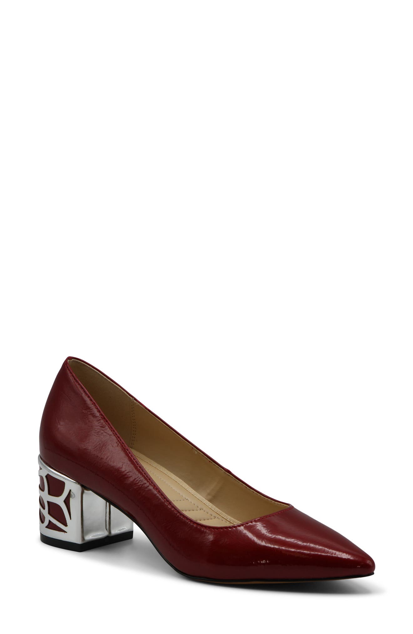 Flori Pointed Toe Pump, Main, color, RUBY
