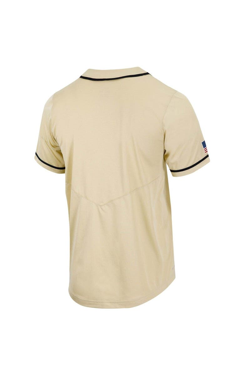 Nike Men's Nike Gold Army Black Knights Replica Full-Button Baseball Jersey, Alternate, color, Gold