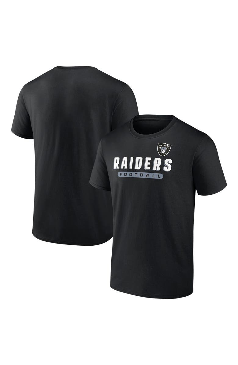 FANATICS Men's Fanatics Branded  Black Las Vegas Raiders T-Shirt, Main, color, 