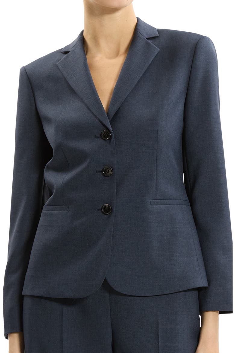 Shrunken Three-Button Jacket, Alternate, color, NOCTURNE NAVY