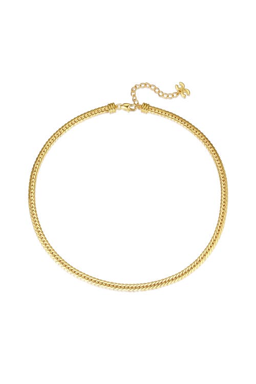 Classicharms Classic Herringbone Necklace in Gold – 20% Off