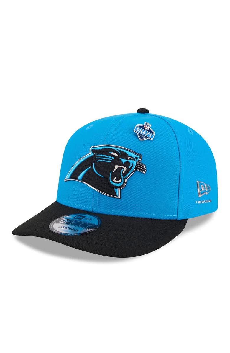 New Era Men's New Era  Blue/Black Carolina Panthers 2026 NFL Draft On Stage Pre-Curved 9FIFTY Snapback Hat, Main, color, Blue