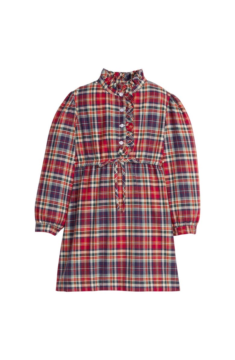 Little English Kids' Ruffled Shirt Dress, Main, color, Middleburg Plaid
