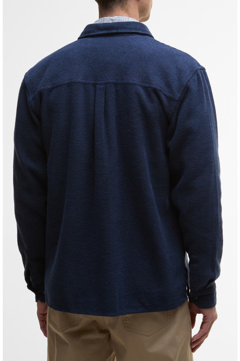 Baystone Relaxed Twill Shirt Jacket, Alternate, color, NAVY