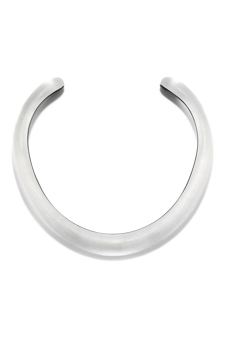 Luminous Lucite® Collar Necklace, Alternate, color, SILVER