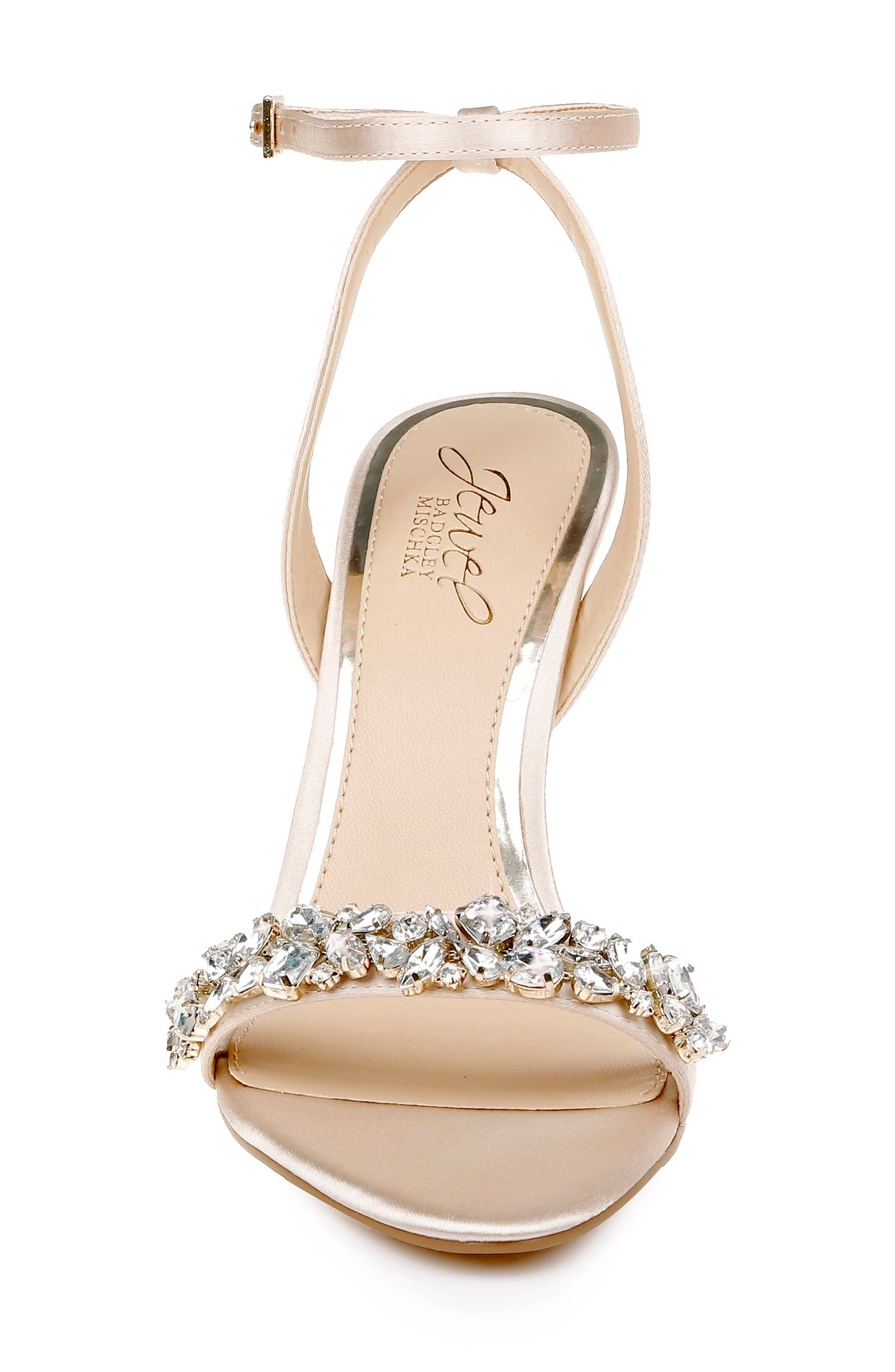 Ojai Crystal Ankle Strap Sandal, Alternate, color, CHAMPAGNE SATIN