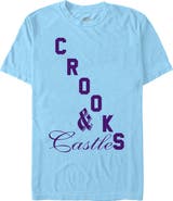 Crooks & Castles Men's Crooks & Castles Purple Big Bold Logo Graphic T-Shirt
