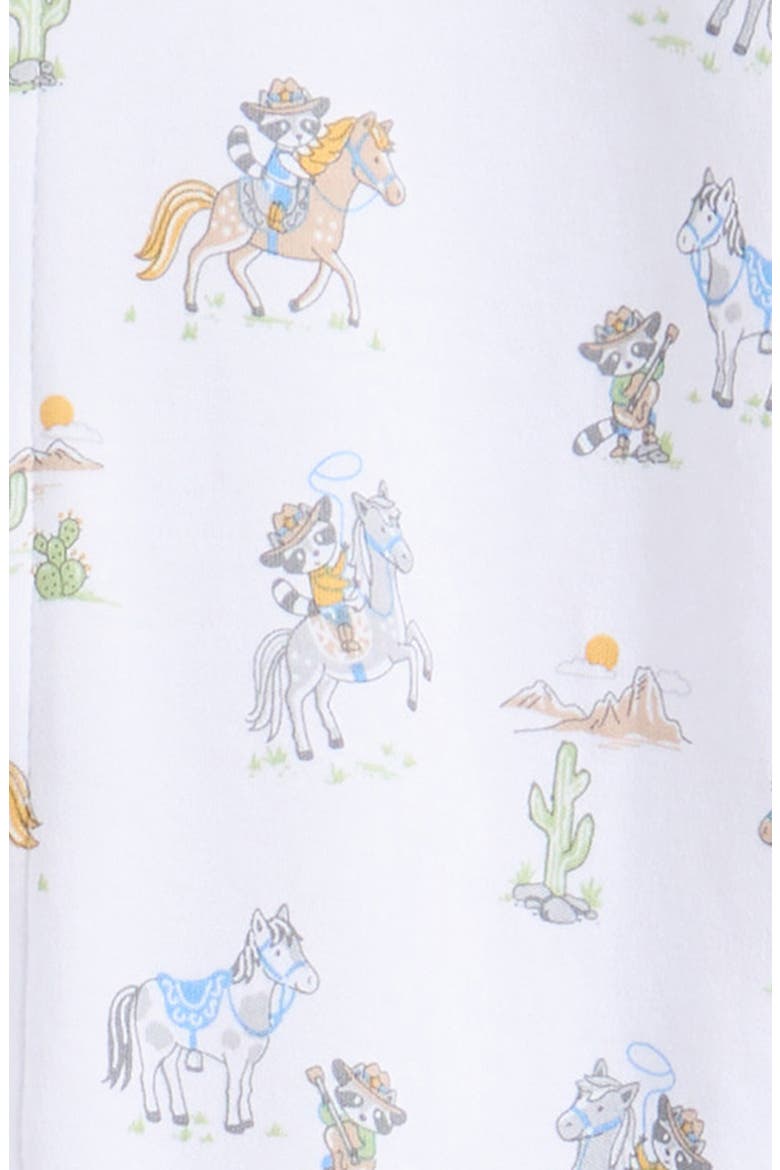Wild West Print Pima Cotton Footie, Alternate, color, PRINT MULTI