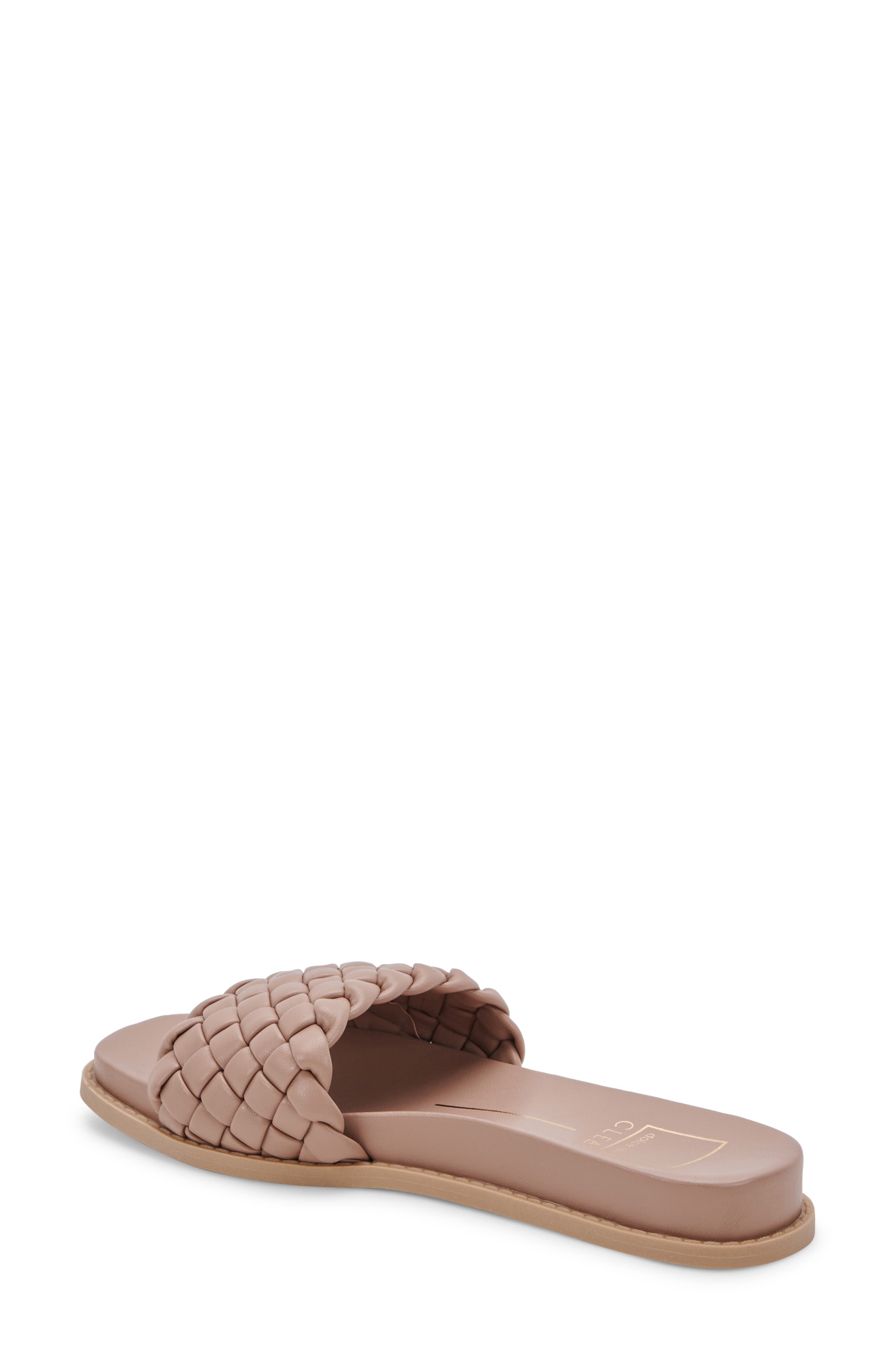 Grazie Braided Slide Sandal, Alternate, color, CAFE