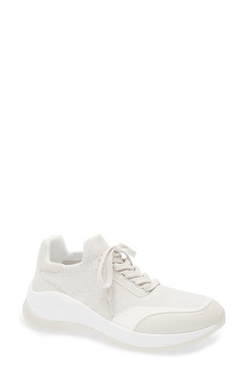 Karl Lagerfeld Paris Carsyn Knit Sneaker In Soft White