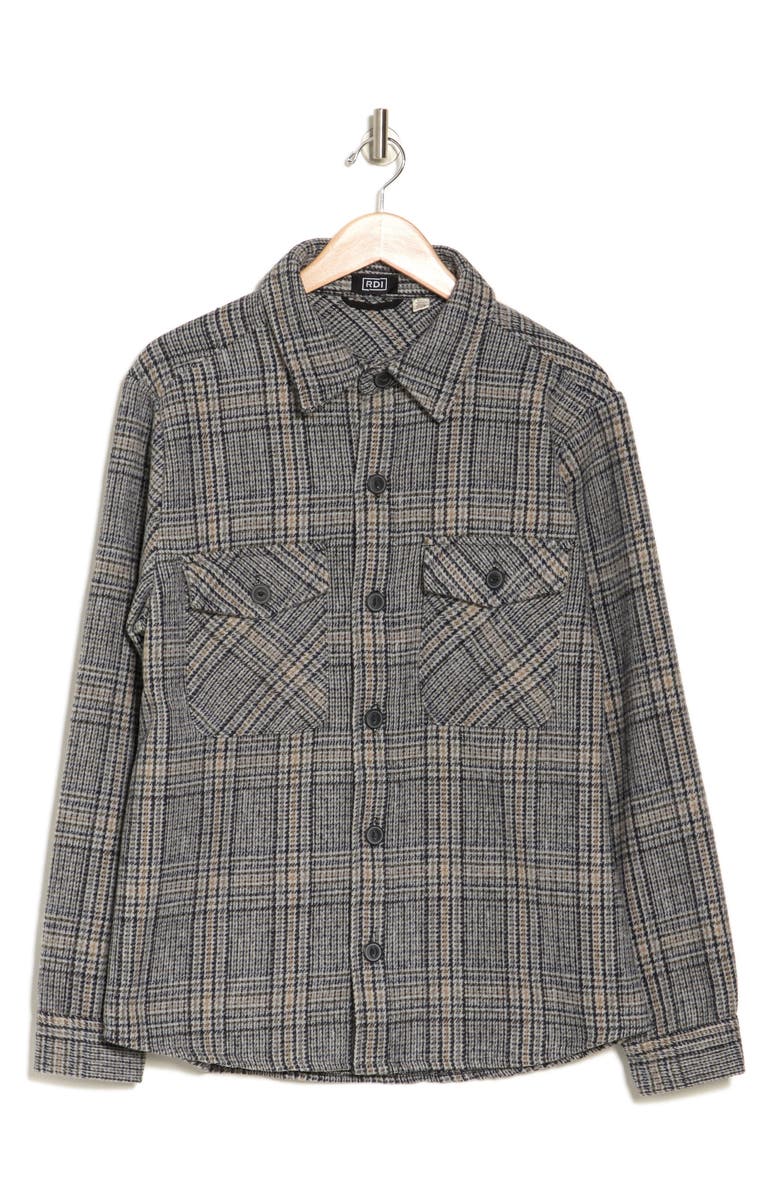 RDI Plaid Double Pocket Shacket, Main, color, 