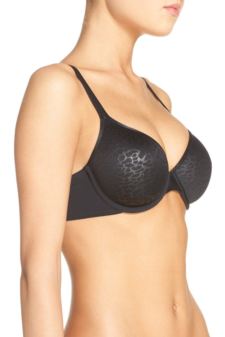 Element Full Fit Contour Underwire Bra, Alternate, color, BLACK