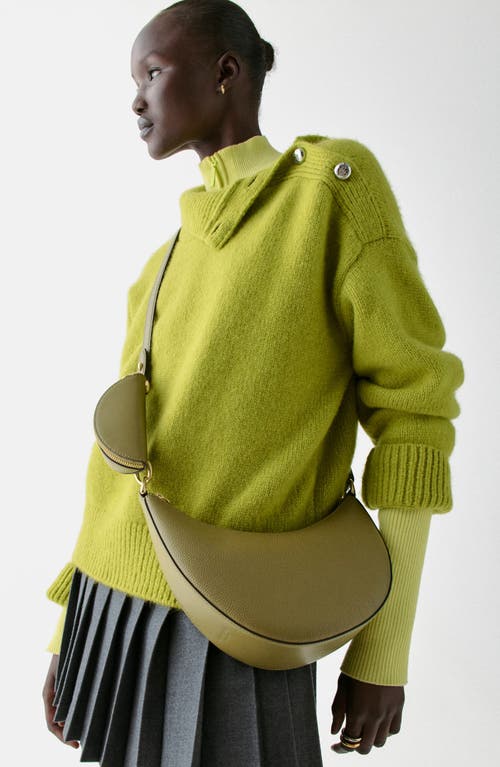 Kate Spade New York Hug Pebble Leather Crossbody Bag In Green