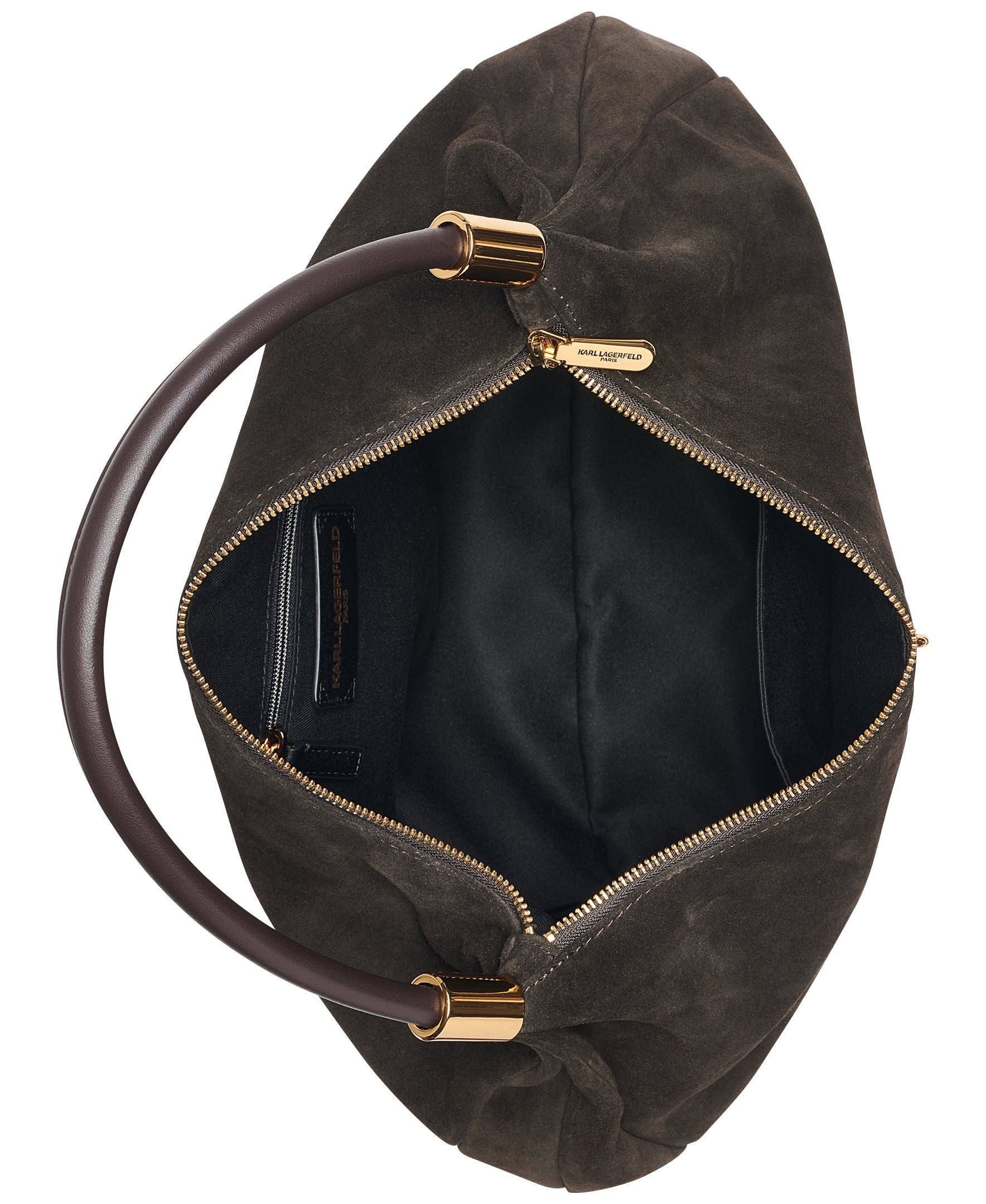 Maelynn Suede Hobo Bag, Alternate, color, Fudge
