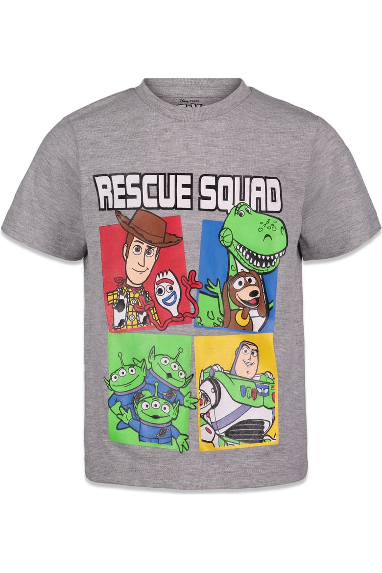 Toy Story 4-Pack Short Sleeve T-Shirts, Alternate, color, Toy Story Multi