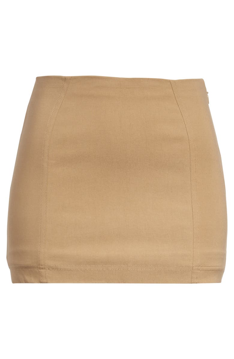 HOUSE OF CB Nisha Sculpting Miniskirt, Alternate, color, Beige