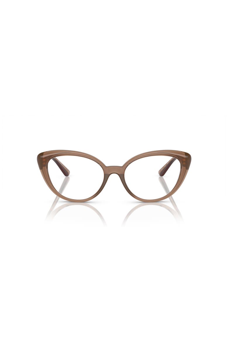 53mm Oval optical glasses, Alternate, color, Brown