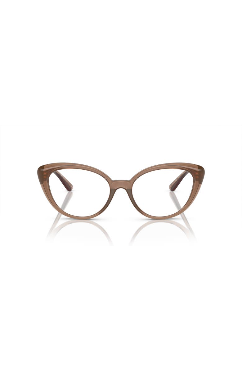 Versace 53mm Oval optical glasses, Alternate, color, Brown
