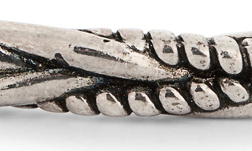 Eye Candy Los Angeles Ricardo Woven Cuff Bracelet In Silver