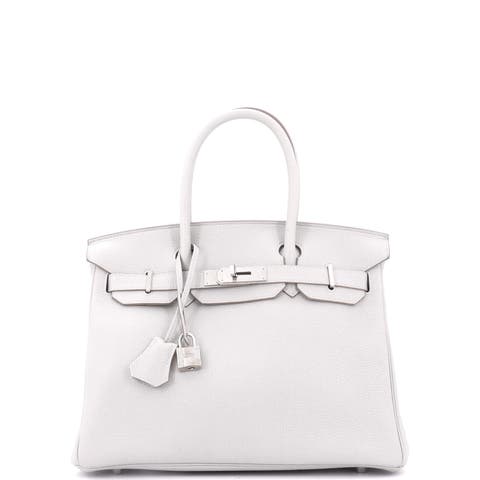 Birkin Handbag Grey Togo with Palladium Hardware 30
