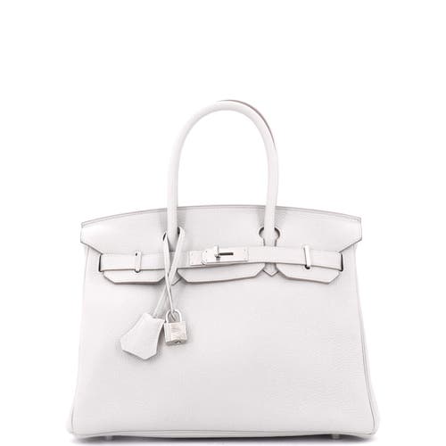 Pre-owned Hermes  Hermes Birkin Handbag Grey Togo With Palladium Hardware 30 In Gray