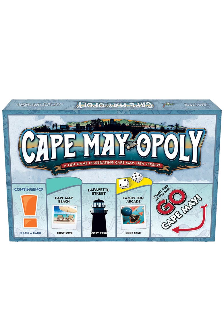 Cape May Opoly Board Game, Main, color, Multicolored