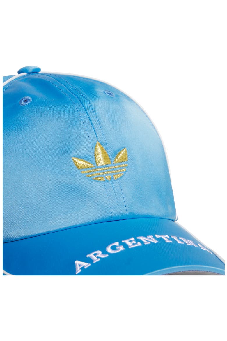 Argentina Adjustable Satin Terrace Hat, Alternate, color, BLUE BURST/ WHITE