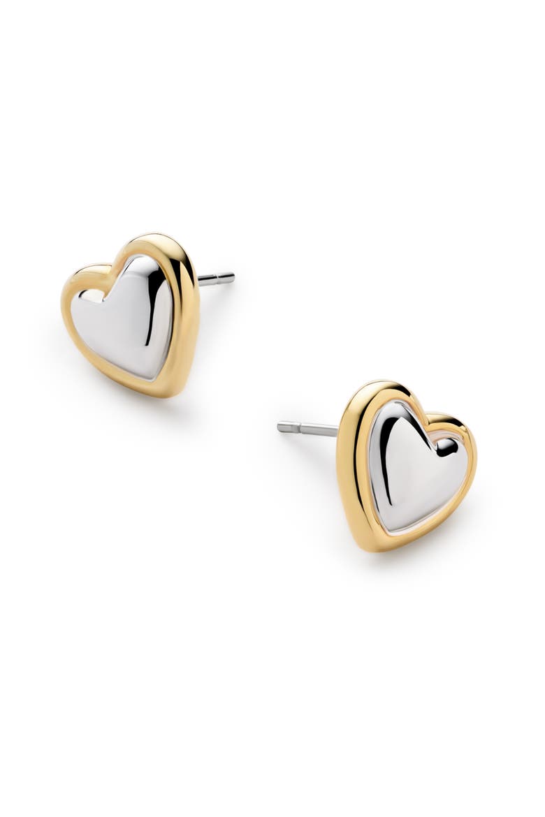 Stud Earrings - Lev Studs Two Tone, Alternate, color, Two-Tone