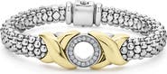 LAGOS Embrace XO Pavé Diamond Caviar Bracelet