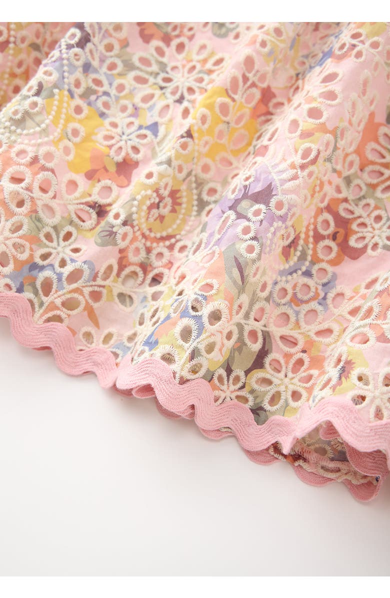 Marlo Kids Alanna Frill Embroidered Maxi Dress, Alternate, color, Multi