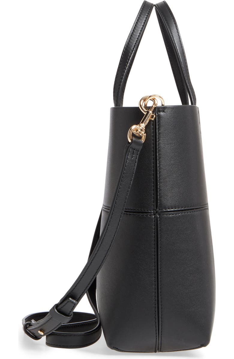 Tory Burch Block-T Mini Leather Tote, Alternate, color,