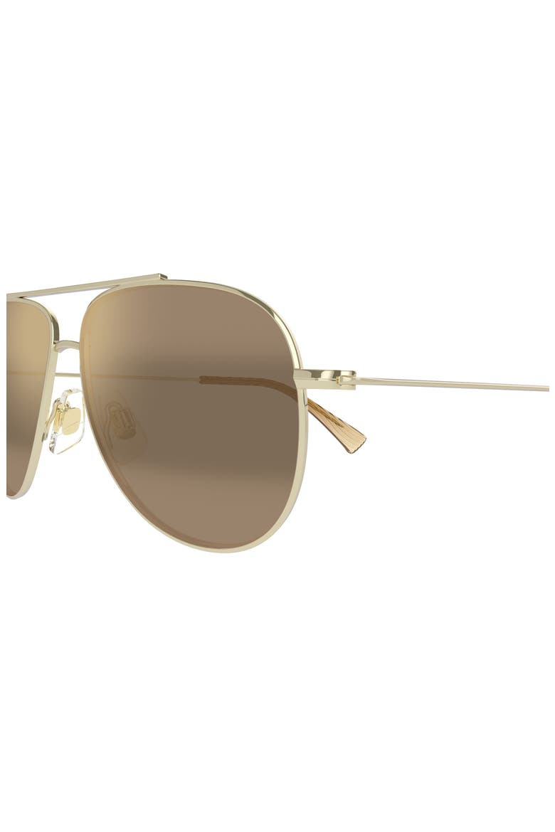 Hauloli XS 56mm Polarized Aviator Sunglasses, Alternate, color, GOLD