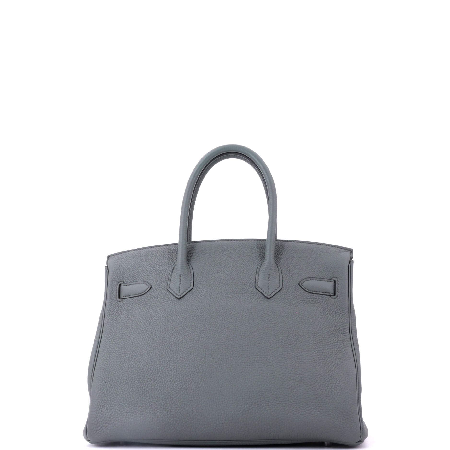 Birkin Handbag Green Togo with Palladium Hardware 30, Alternate, color, Green
