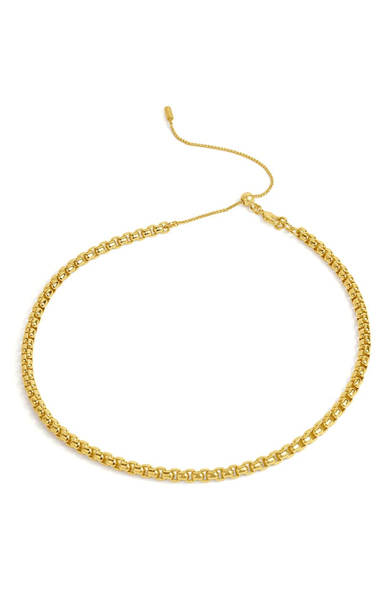 Softbox Chain Necklace, Alternate, color, GOLD