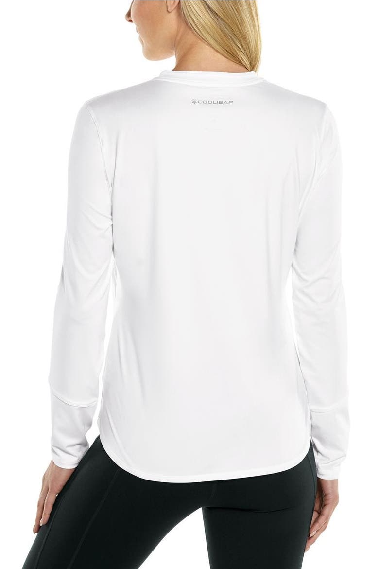 Women's Match Point Long Sleeve T-Shirt, UPF 50+ Sun Protection, Alternate, color, White