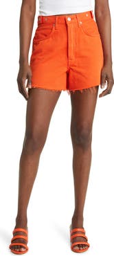 7 For All Mankind Easy Ruby High Waist Relaxed Cutoff Denim Shorts