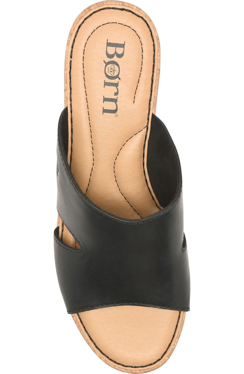 Børn Sorine Platform Wedge Sandal, Alternate, color, Black