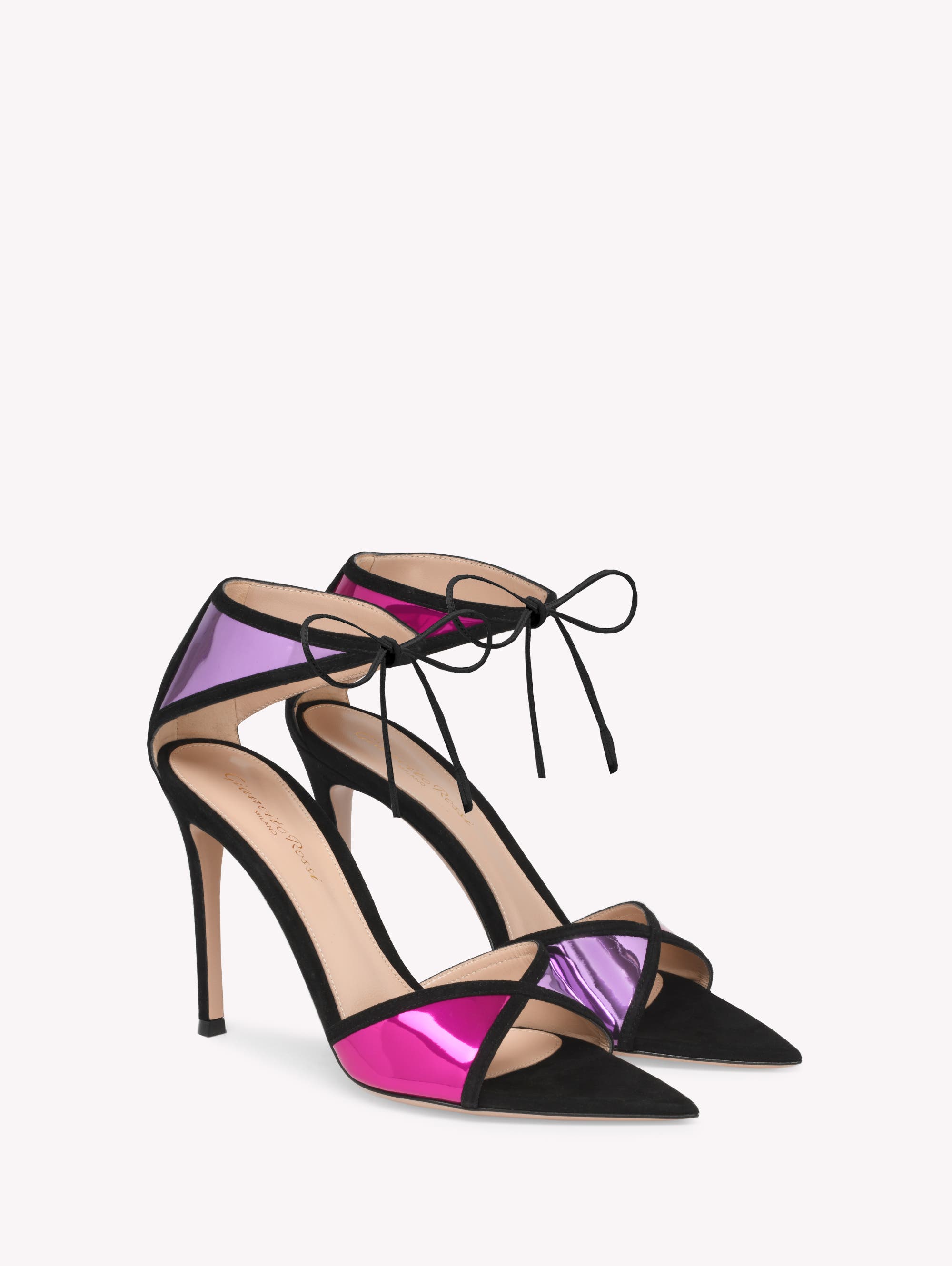 Gianvito Rossi Confetti Sandal, Alternate, color, Purple Calf