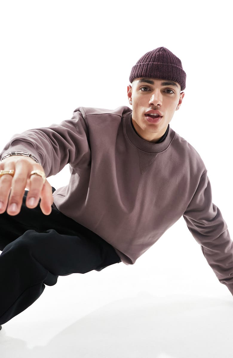 ASOS DESIGN Oversize Heavyweight Cotton Sweatshirt, Alternate, color,